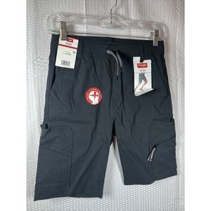 Boy's Shorts Wrangler Tech Cargo Straight Shorts Black SZ Large 10-12 Draw